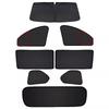 Opaque Car Sunshade Curtain: Side Window Privacy & Heat Insulation for Camping