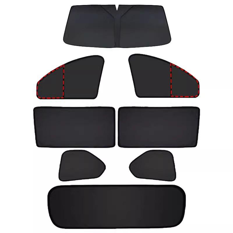 Opaque Car Sunshade Curtain: Side Window Privacy & Heat Insulation for Camping