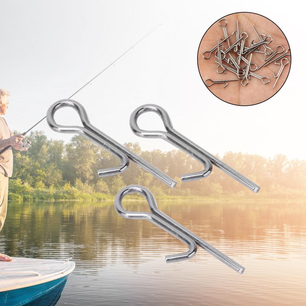 100Pcs Fishing Hook Connecting Pins Needle Fixed Lock Assist Soft Lure Tackle Accessories