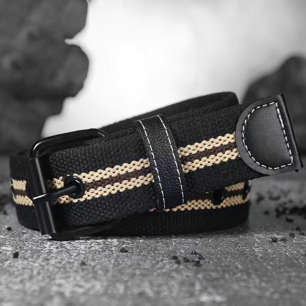 Cintos de Cintura de Fivela de Liga da Moda Tecido Respirável Faixa de Cintura Esportes ao Ar Livre Cinto de Lona de Nylon