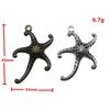 Starfish Charms Multi Color Metal Pendants For Beach Themed DIY Jewelry Accessories