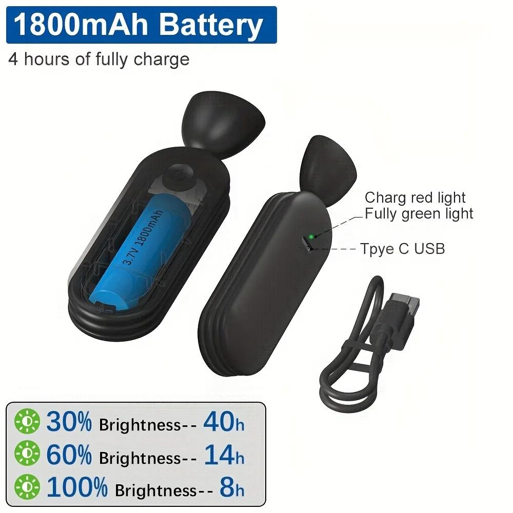 3-in-1 Neck Light Portable Reading Book Lamp Folding LED Lights Rechargeable Night Light Flashlight Bedroom Repairing Learning