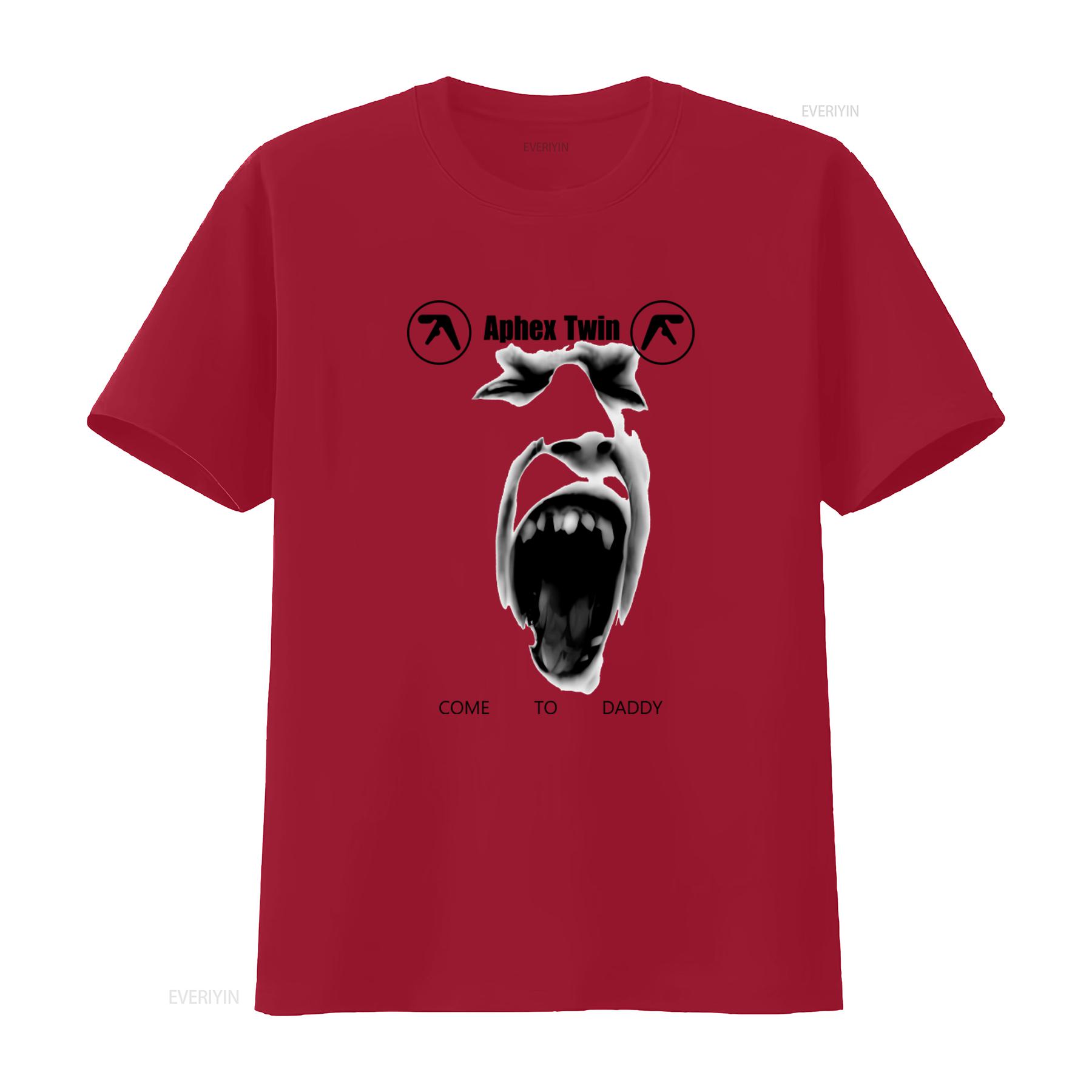 

Aphex Twin Come To Daddy Cotton T Shirt Vm1805 vintage Washed fashion Versatile Top For Everyday Wear Comfortable Casual S