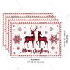 4/6 Pezzi Tovagliette di Lino per Natale Babbo Natale Stampate Decorazioni Natalizie per Casa Cucina 2025 Xmas Navidad Noel Decorazioni Tavola