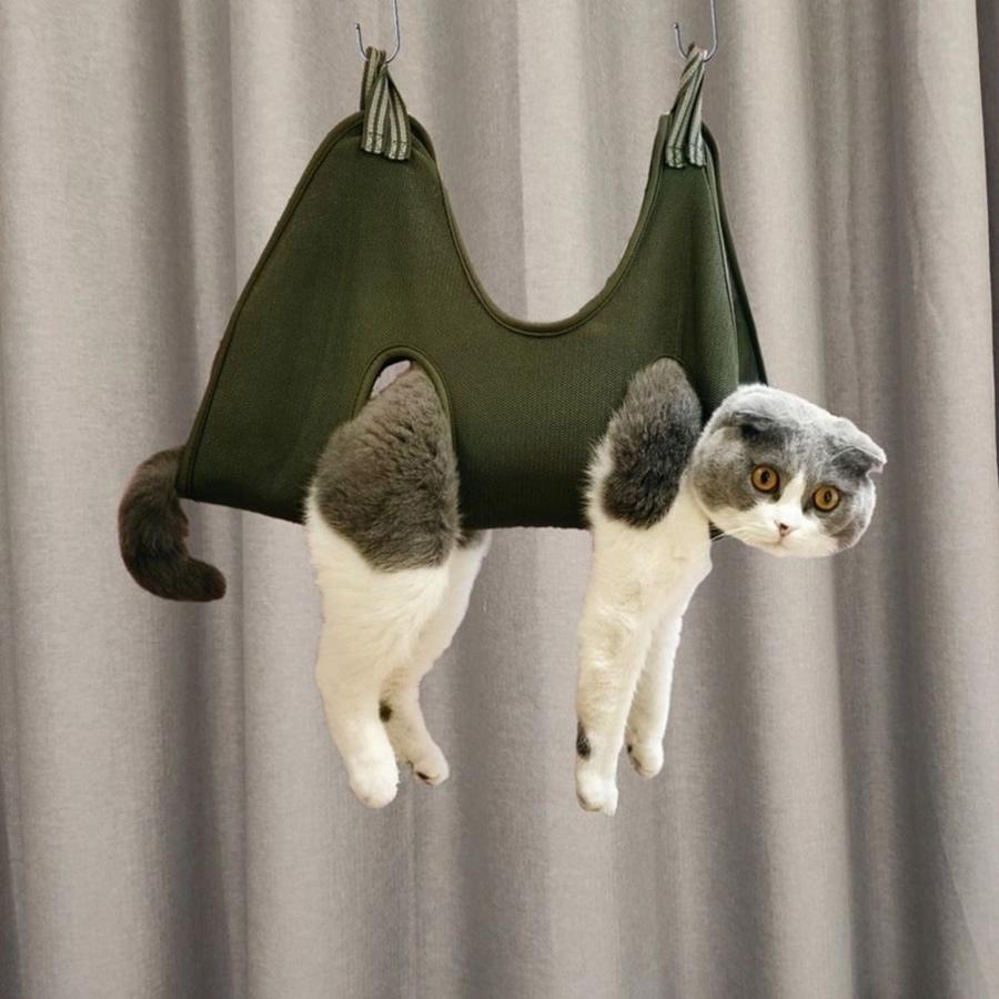 Pet Grooming Hammock Dog Nail Trimming Assistant for Small to Medium Cats and Dogs