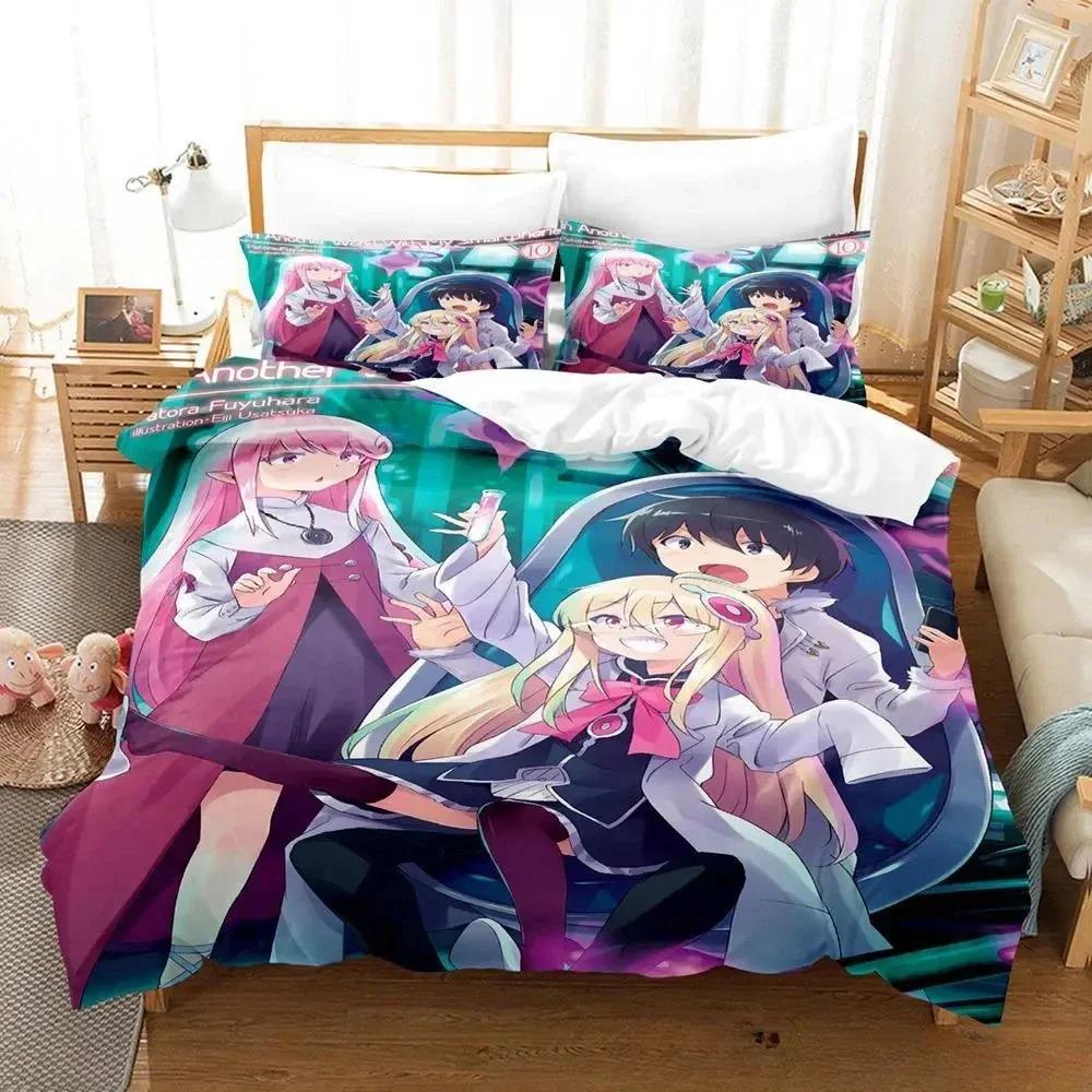 In Another World with My Smartphone Bedding Set Single Twin Full Queen King Size Bed Set Adult Kid Bedroom Duvetcover Sets Anime