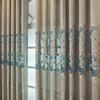 Hochwertige atmosphärische Luxus-europäische Hohl-Jacquard-Vorhänge Wohnzimmer Schlafzimmer Balkon Villa Palace