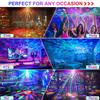RGB LED Disco Light Rotating DJ Ball Strobe with Remote Control for Party Club Starry Show Strobe Lamp Magic Dance Car Gift