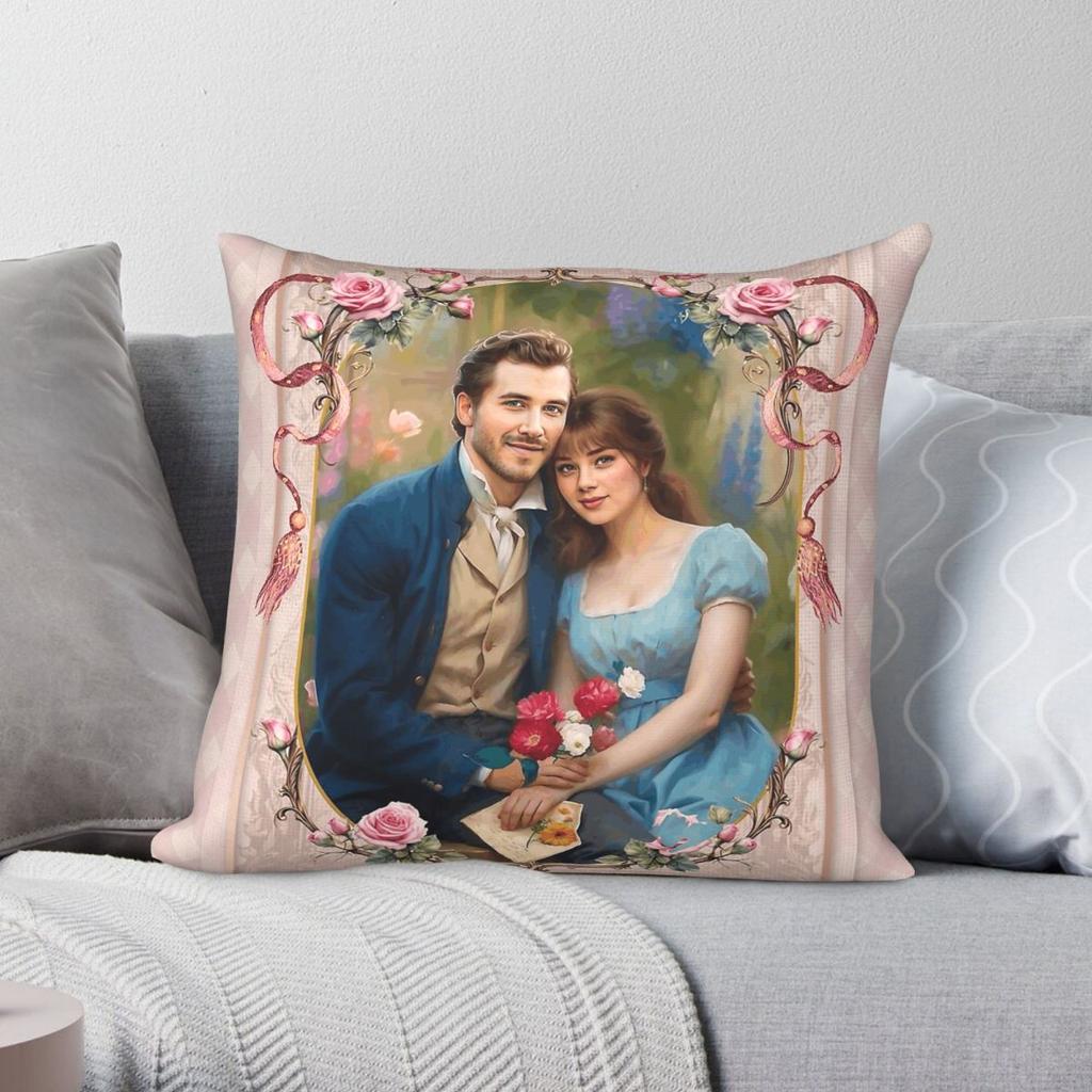Eloise And Phillip Crane Pillowcase Polyester Linen Velvet Printed Zip Decorative Throw Pillow Case Home Cushion Cover