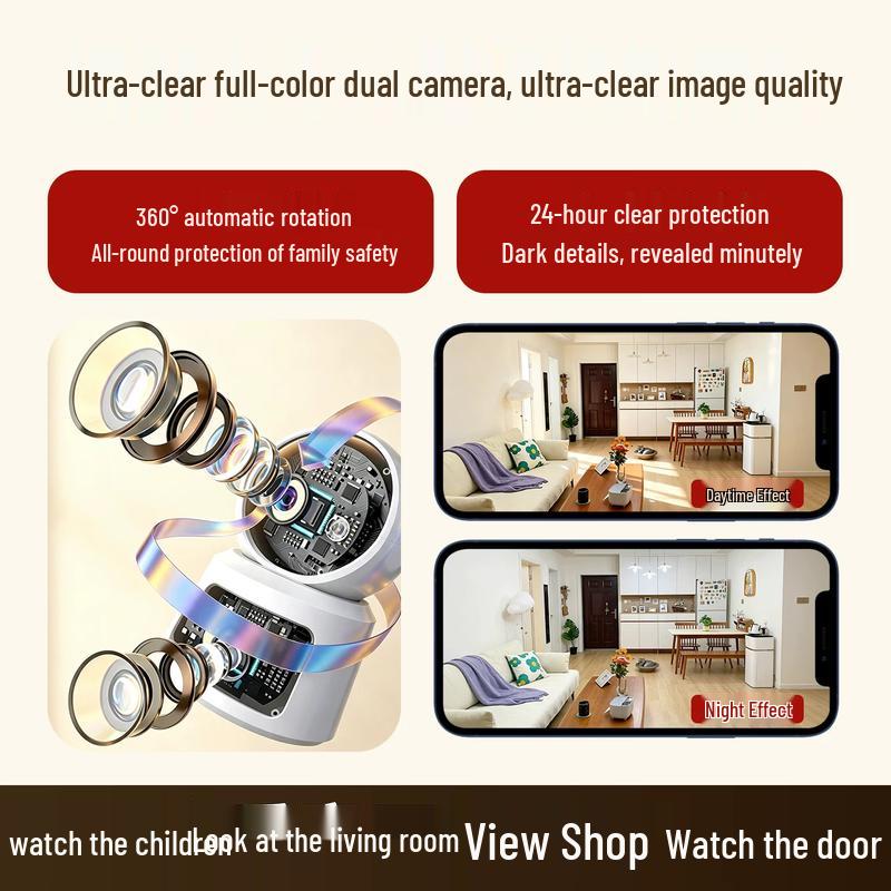 Leiweishi 4G Wireless Dual-Lens Security Camera CN plug (adapter included)