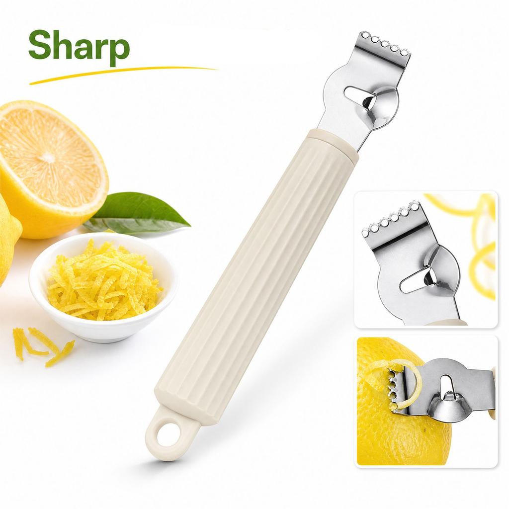 Stainless Multi-Function Grater and Lemon Zester for Kitchen Use