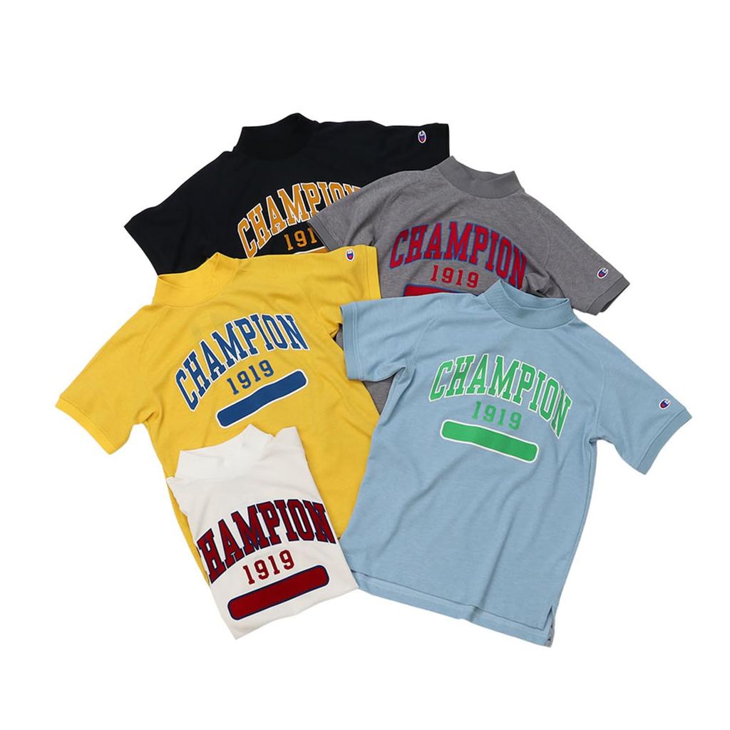 Champion Golf Short Odor UV Graphic Logo Mock Women's T-Shirt, Sleeve, Antibacterial, Resistant, Quick-Drying, Protection, Print, Neck, Off-White,