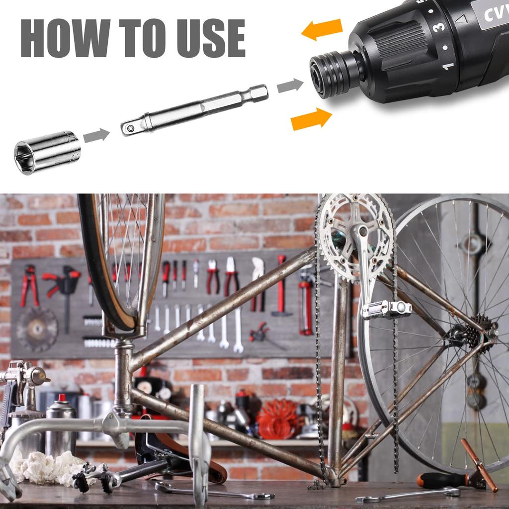 CVVITOO elektrický šroubovák Akumulátorový šroubovák Sada dobíjecího šroubováku USB Utahovací moment 11 bitů šroubováku 3 šroubové vrtáky 5 nástrčných ohebných šestihran