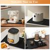 2-in-1 Silicone Coffee Bar Mat - Non-Slip Counter Protector for Espresso Machine (23.6x15.7in), Dishwasher Safe