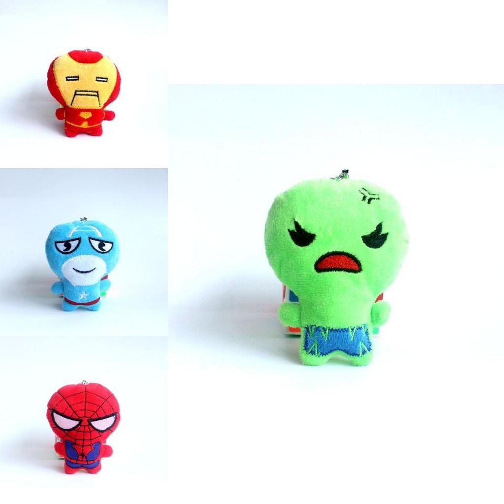 Marvel Avengers Plush Toy Spider-man American Soldier Doll Cute 10cm Collectible Gift