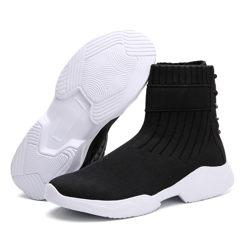 Spring and Autumn New Fashion Casual Ultra Light Women's Boots Trend Comfortable Flying Weaving Large Size Socks Shoes