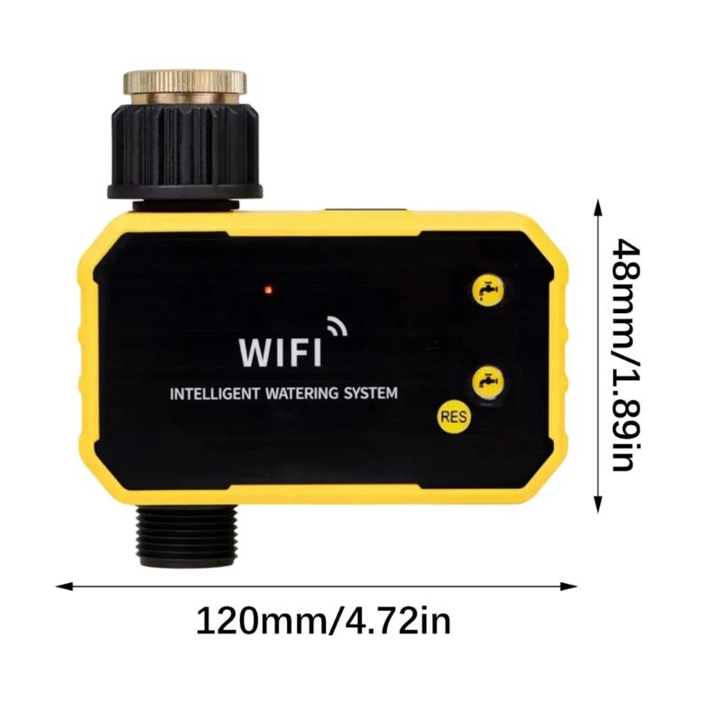 Timer WiFi Programmabile ad Energia Solare Sistema di Irrigazione Automatica per Piante da Giardino con Sensori di Pioggia e Controllo tramite App Remota