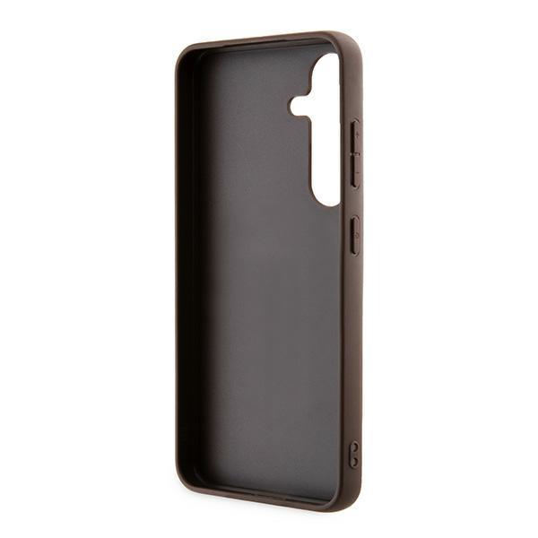 Guess Guhcs24Sg4Gfbr S24 S921 Brązowy/Brown Hardcase 4G Metal Gold Logo