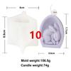 Easter 3D Rabbit Silicone Candle Mold DIY Easter Egg Crystal Decor Animal Painting Plaster Gift Aromatherapy Candle Making Mould