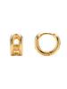 Picoment #006 Two Line Small Earrings _ Gold
