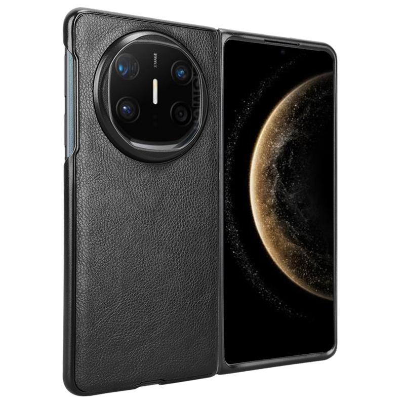 Für Mate X6 Litchi Grain Leder Haut Muster PU und PC Buch Abdeckung Für Mate X6 Rutschfeste Schutz Zurück Abdeckung