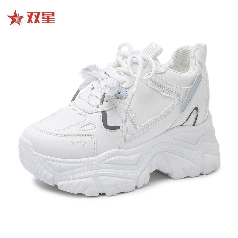 ZGSX China Double Star summer new dad shoes with thick soles to increase the height of retro transportation 34 белый