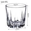 KADAX Set of 6x Glasses for Beverages Water Drinks
