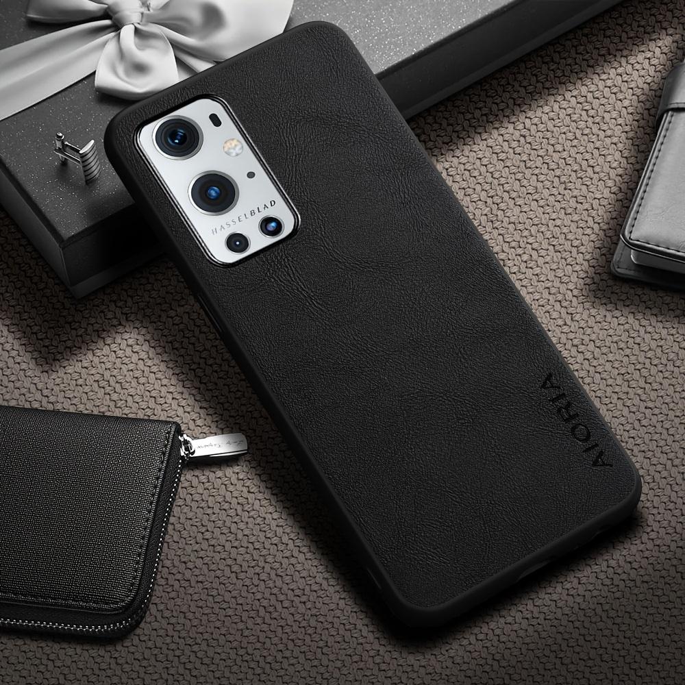 Phone Case - Luxury Retro Faux Leather Phone Case for Oneplus 9 8 7 6 Pro 9R 9RT 9 US 6T 8T 7T Pro Matte Soft Bumper Hard Back Cover Fashion Case