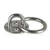 304 Stainless Steel Pad Eye Plate Staple Ring U-Shaped Sail Shade Hardware - For Wall Ceiling Hammock Hooks Hanger