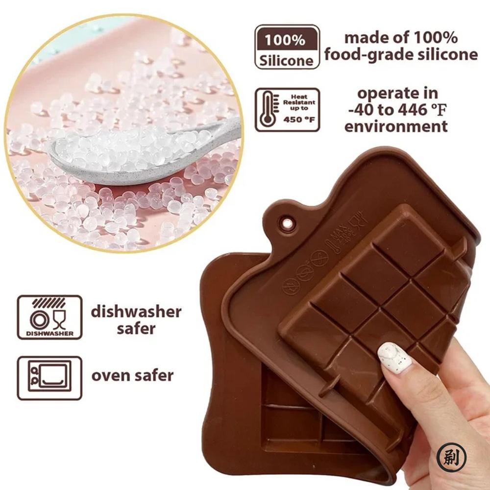 Chocolate Bar Molds Silicone Bars Making Fondant Coffee Mould BPA Free Easy Release Non-Stick for Protein Energy Handmade Gifts
