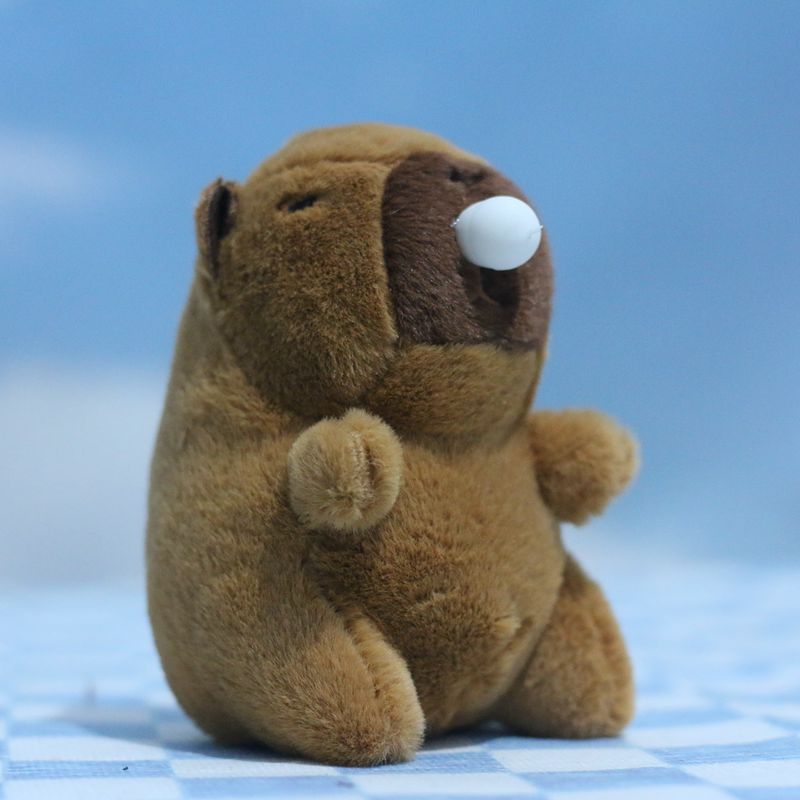 Cartoon Capybara Charming Plush Doll Super Soft Keyring Perfect For Kids Adults And
