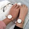 SOUE Pair Watch Classics Pair Watch Pair Couple 38mm Size Stainless Steel Belt Mesh Band Pink Gold Ivory Dial [SOUE] Women's Men's