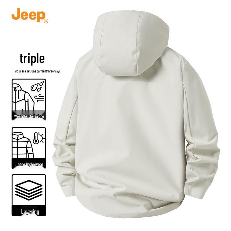 Jeep Men's 3-in-1 Autumn/Winter Outdoor Jacket