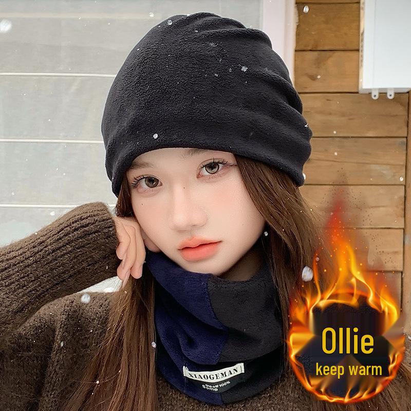 2025 Autumn/Winter Olylon Fleece-Lined Neck Gaiter: Thick, Windproof, and Coldproof Headgear for Men and Women