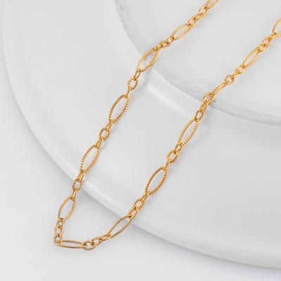 Edelstahl Handgefertigt Goldene Figaro Halskettenkette Hohe Qualität Schmuck für Herren und Damen