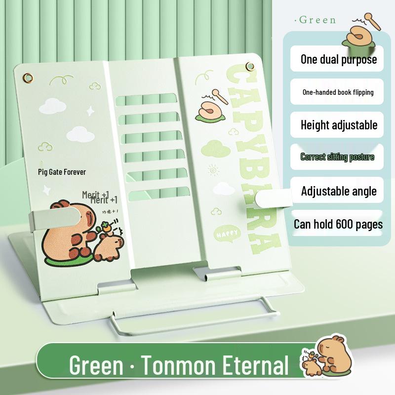 Kaba Bear Adjustable Reading Stand - Multifunctional Metal Book Holder for Students