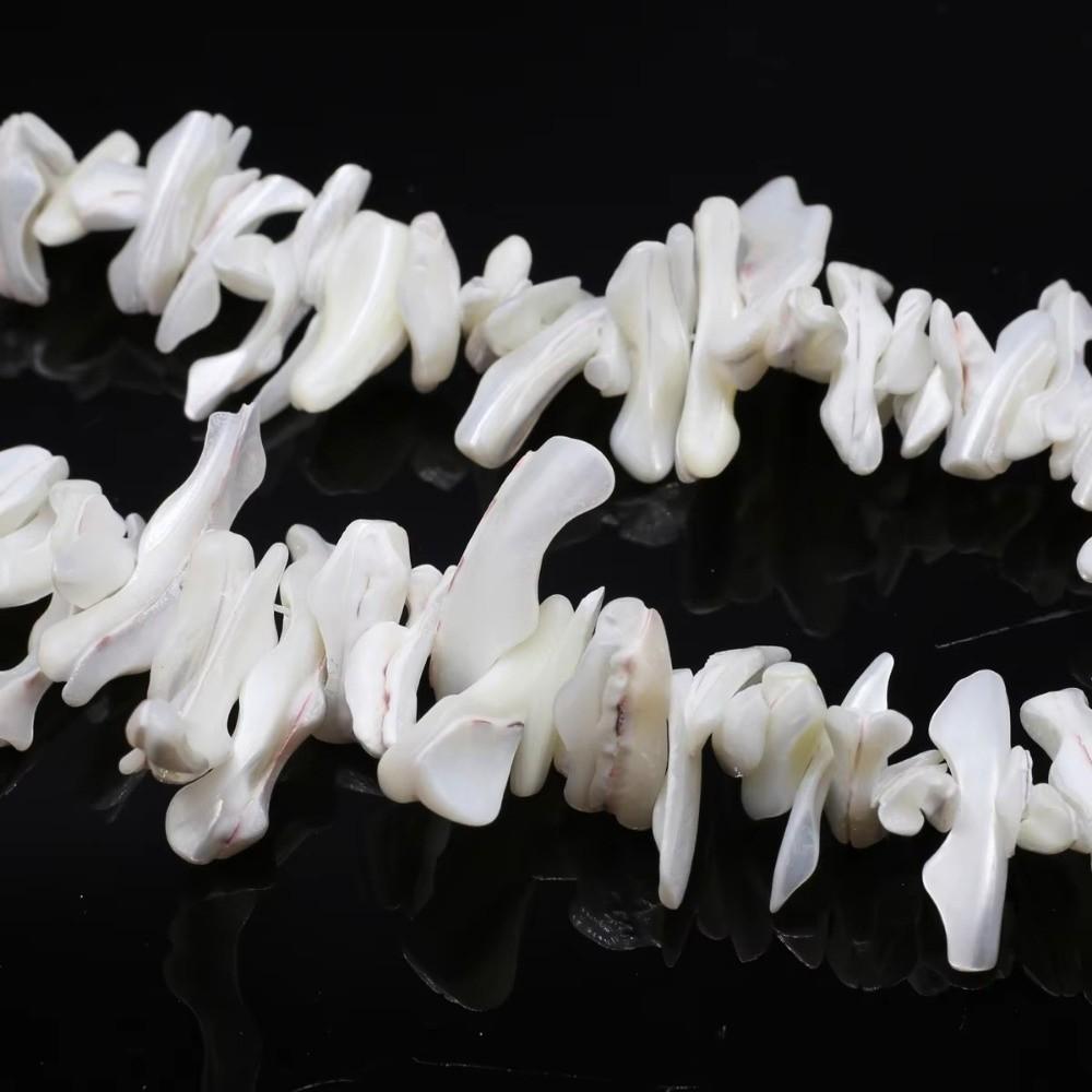 Irregular Freshwater Shell Beading Large Long String Bead  Necklaces Bracelet Accessories