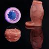 Enlarged and Thicken Cock Sleeve Lock Sperm Penis Ring Adult Men Sex Toy Soft Silicone Dick Sleeve Enlargement Male 18+ Sexy Toy