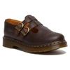 Dr. Martens Leather Casual Versatile Chunky Heel Mary Jane Shoes Women Shoes Dark-Brown 30914201