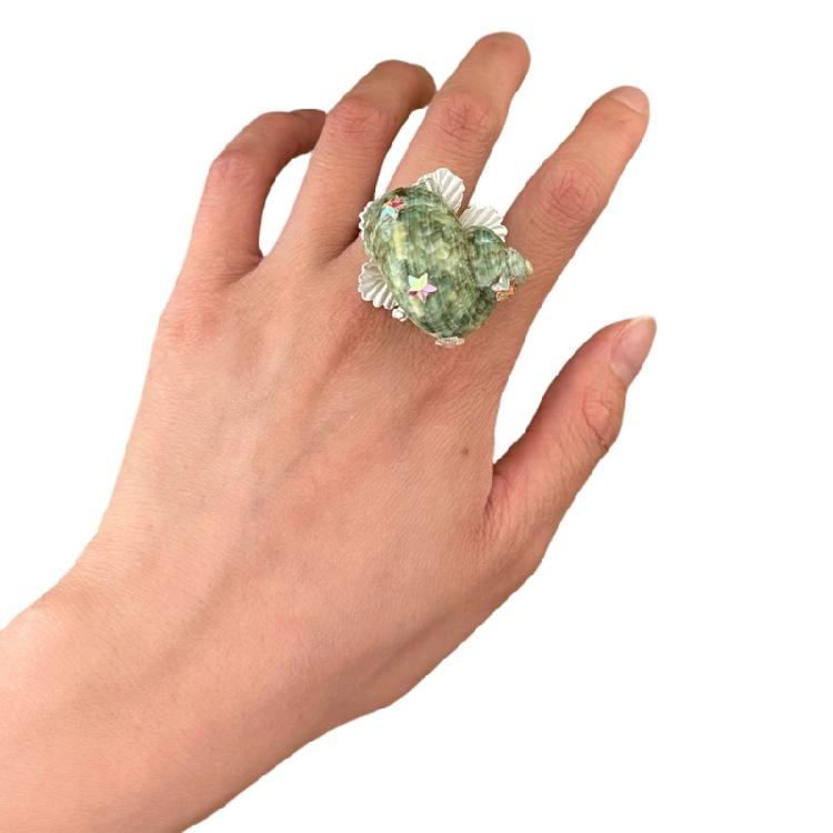 Bohemian Style Seashells Ring With Intricate Snail Detailing Finger Accessories Fashion Accessory Jewelry For Daily Wear