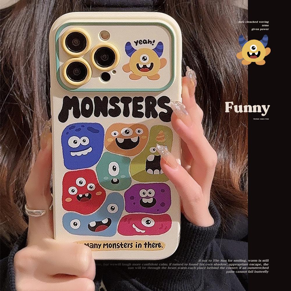 Ins Alien Monster for IPhone 17 for Apple 15 Phone Case 13promax Personalized Cartoon 16Pro for Huawei