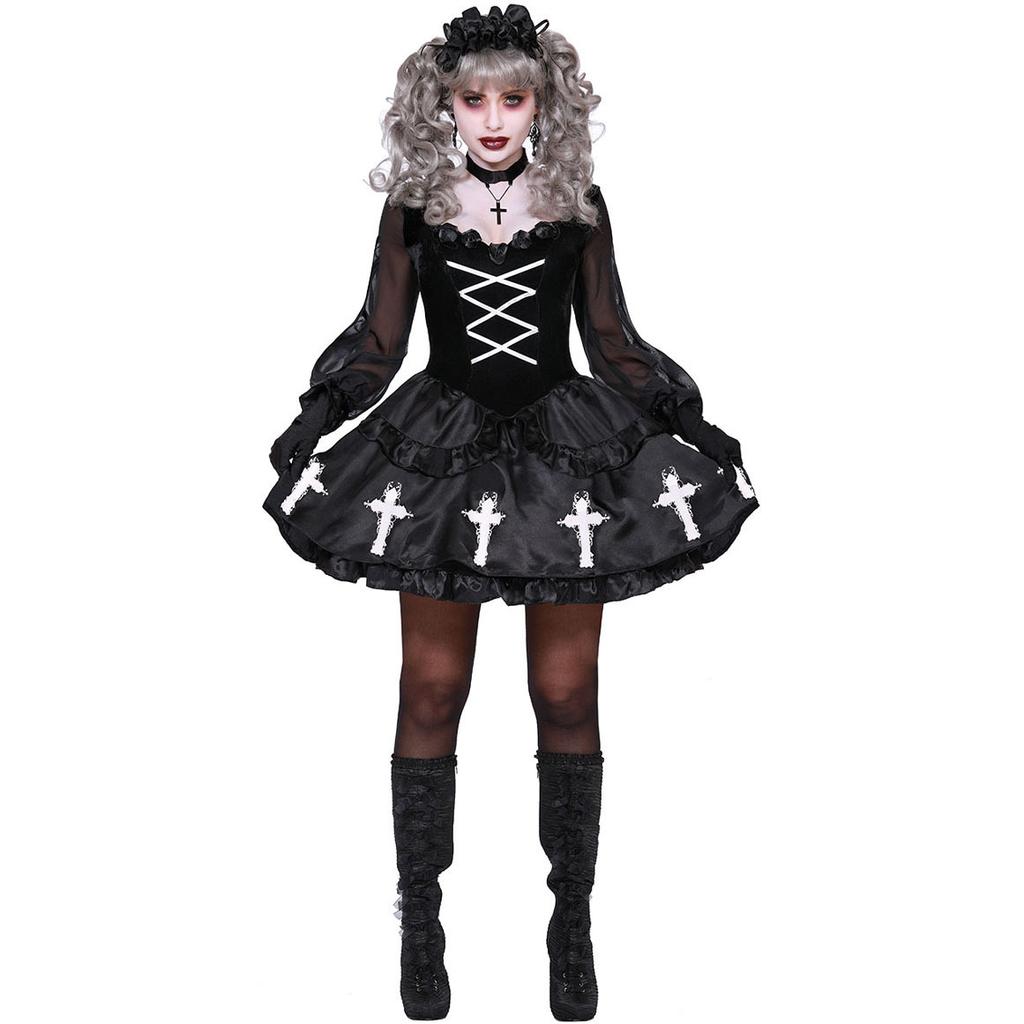 New European and American Vampire Ghost Nun Costume Cospay Large Size Ghost New Nuisance Halloween Costume