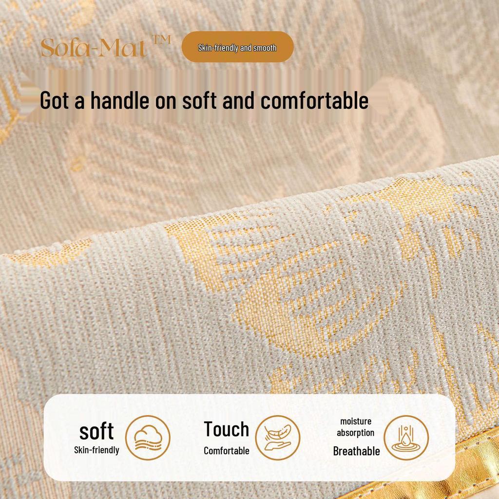 2025 Uniwersalna Poduszka na Sofę z Chenille - Antypoślizgowa, Czterosezonowa, Ekskluzywny Pokrowiec na Sofy Proste
