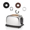 Premium Bread Maker Shaft Gasket and Metal Retaining Clip Set Oil Seals Suitable for Smooth and Efficient Operation