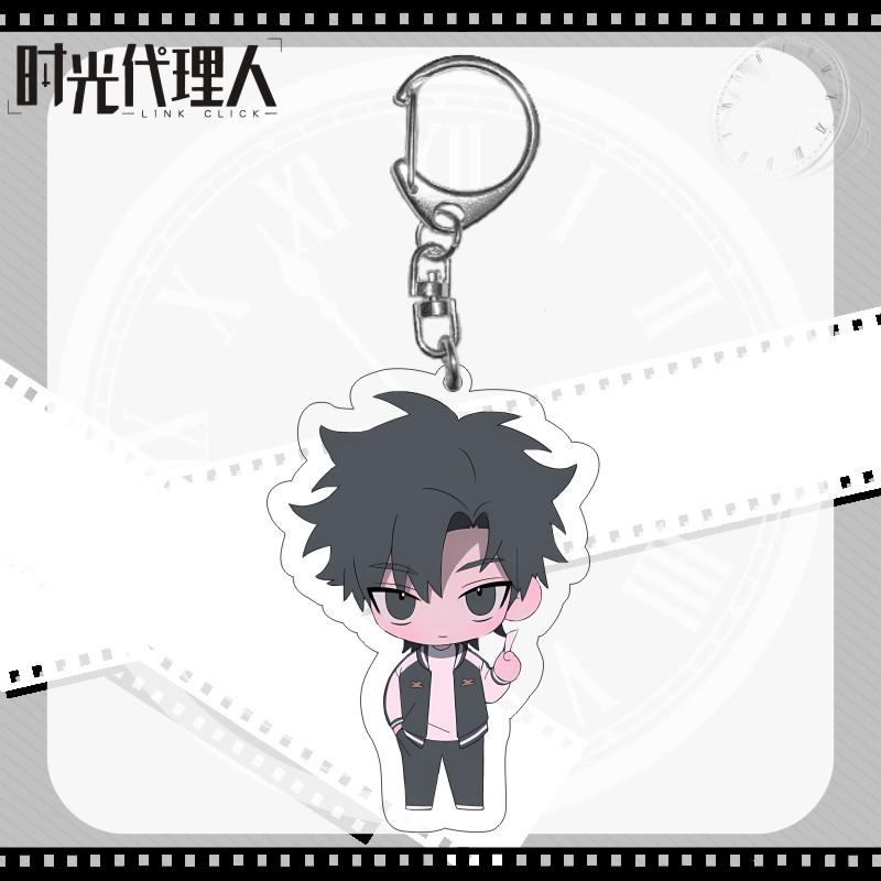 6CM Anime Link Click Shiguang Daili Ren Cosplay Schlüsselanhänger Cheng Xiaoshi Lu Guang Acryl Figur Anhänger Schlüsselanhänger Geschenk für Fans