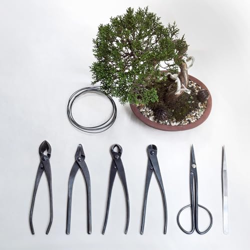 M METERXITY Bonsai Tools - 8.3 Stainless Steel Wire Cutter Plant Modeling Suitable Gardening Pruning Knob (210mm Silver)