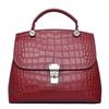 Large Capacity Single Shoulder Oblique Span Bag Crocodile Pattern Handbag Women's, Genuine Leather Women's Bag