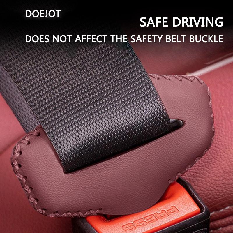 1/2Pcs PU Leather Car Safety Belt Plug Protective Cover Fit For BMW 50th Anniversary G20 G30 G32 E90 E84 F48 F39 F30 F20 F10 F40 6YS3G
