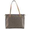 Zucchino Tote Bag 8BH022 Brown Canvas Women Used