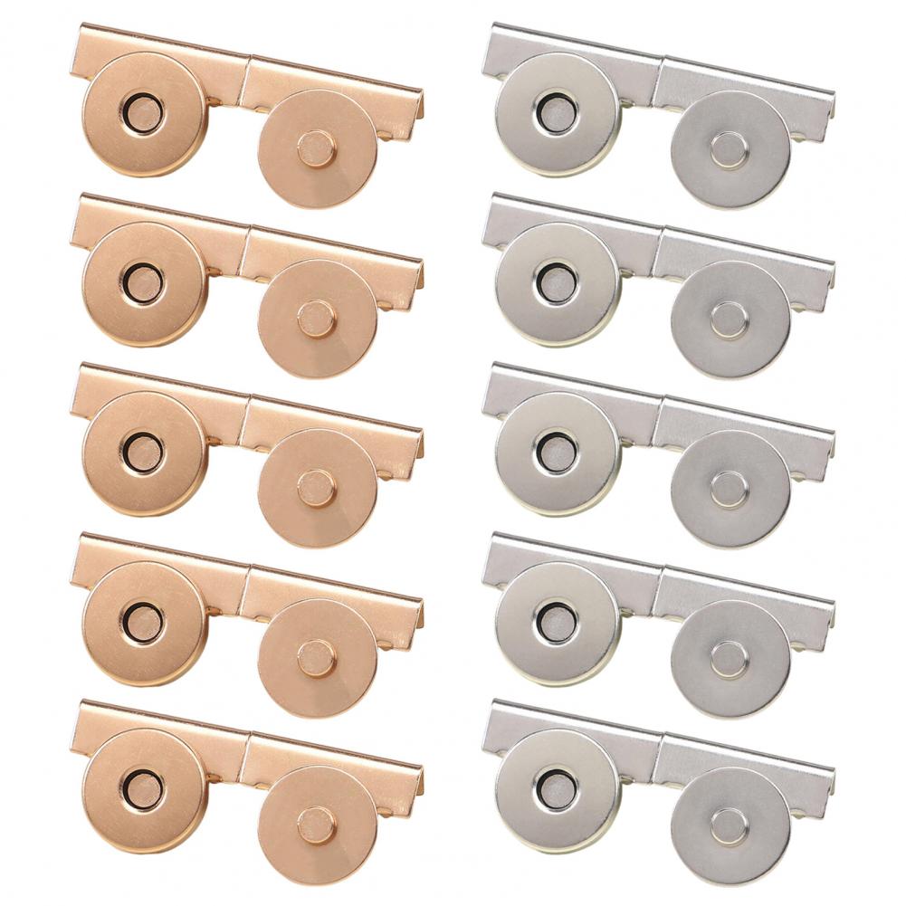 Leather Goods Snaps Buttons for Fabric Magnetic Buttons for Purses Totes No-sew Fasteners for Bags Clothing Diy Crafts Set of 10